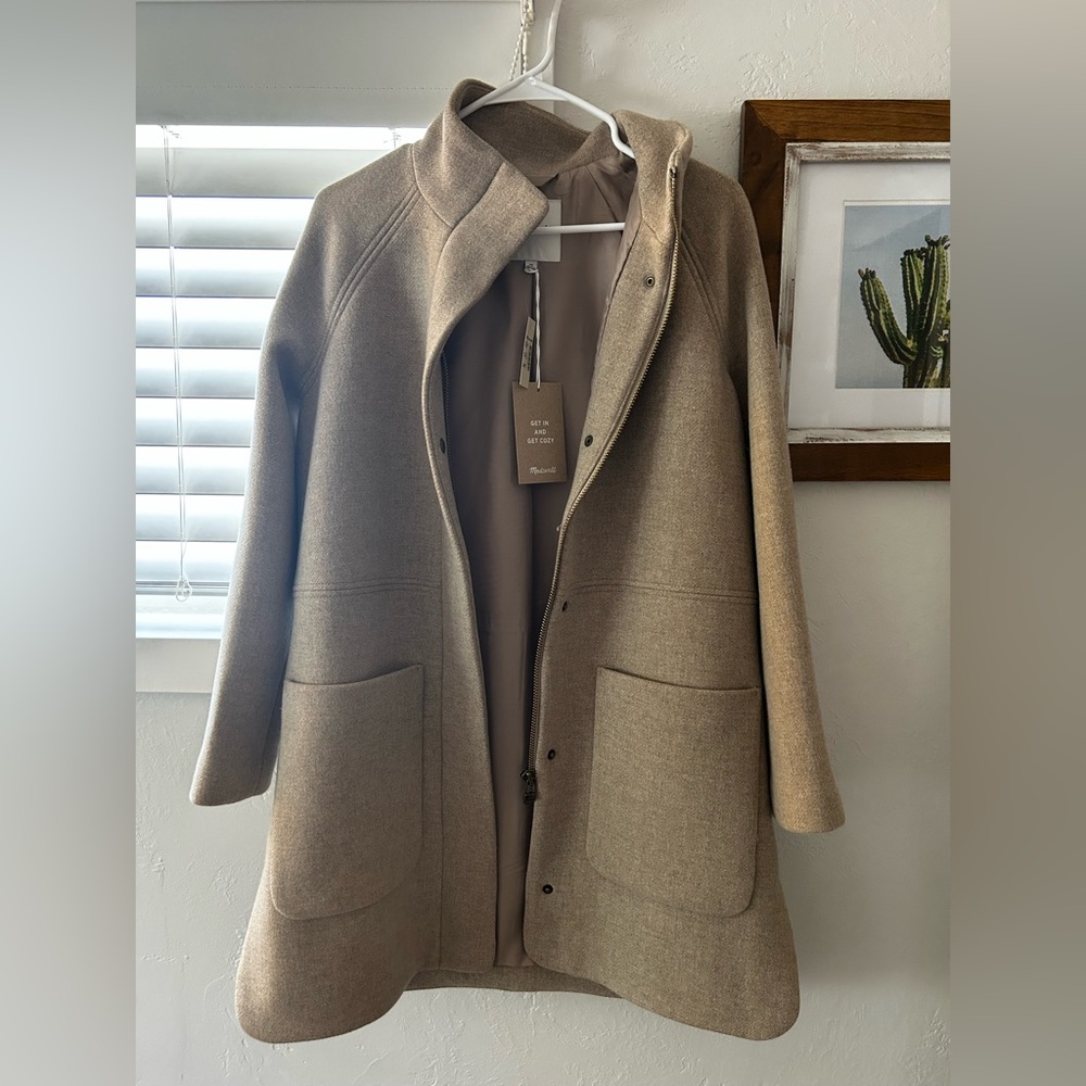 Madewell estate cocoon coat NWT